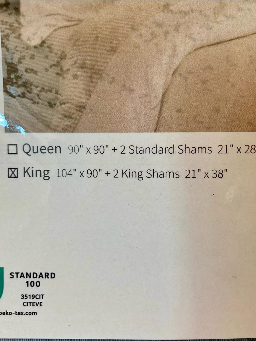 NWT and packaging- Docofil brand, made in Portugal three piece King duvet set